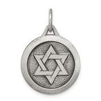 Ryan Jonathan Fine Jewelry Sterling Silver Antiqued Star of David Medal Pen