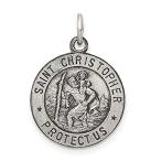 Ryan Jonathan Fine Jewelry Sterling Silver St. Christopher Medal Pendant
