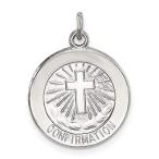 Ryan Jonathan Fine Jewelry Sterling Silver Confirmation Medal Pendant