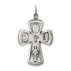 Ryan Jonathan Fine Jewelry Sterling Silver Antiqued Cross Pendant