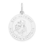 Ryan Jonathan Fine Jewelry Sterling Silver Spanish St. Anthony Medal Pendan