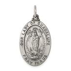 Ryan Jonathan Fine Jewelry Sterling Silver Our Lady of Guadalupe Medal Pend