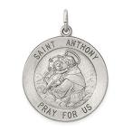 Ryan Jonathan Fine Jewelry Sterling Silver Antiqued Saint Anthony Medal Pen