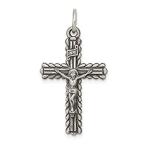 Ryan Jonathan Fine Jewelry Sterling Silver Antiqued and Brushed INRI Crucif