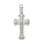 Ryan Jonathan Fine Jewelry Sterling Silver Satin and Crucifix Pendant