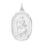 Ryan Jonathan Fine Jewelry Sterling Silver St. Christopher Medal Pendant