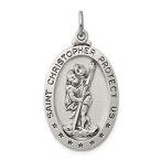 Ryan Jonathan Fine Jewelry Sterling Silver St. Christopher Medal Pendant