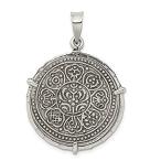 Ryan Jonathan Fine Jewelry Sterling Silver and Silver Tibet Tanka Coin Pend