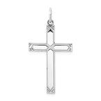 Ryan Jonathan Fine Jewelry Sterling Silver Designed Cross Pendant