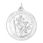 Ryan Jonathan Fine Jewelry Sterling Silver Saint Christopher Medal Pendant