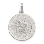 Ryan Jonathan Fine Jewelry Sterling Silver St. Christopher Medal Pendant