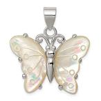 Ryan Jonathan Fine Jewelry Sterling Silver White Shell Butterfly Pendant