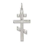 Ryan Jonathan Fine Jewelry Sterling Silver Eastern Orthodox Cross Pendant