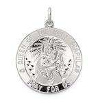 Ryan Jonathan Fine Jewelry Sterling Silver Queen of The Holy Scapular Medal