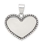 Ryan Jonathan Fine Jewelry Sterling Silver Heart Pendant