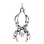 Ryan Jonathan Fine Jewelry Sterling Silver Antiqued Spider Pendant