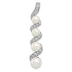Ryan Jonathan Fine Jewelry Sterling Silver Freshwater Cultured Pearl Cubic