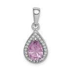 Ryan Jonathan Fine Jewelry Sterling Silver Purple and Clear Cubic Zirconia
