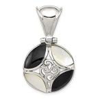 Ryan Jonathan Fine Jewelry Sterling Silver Black Onyx and Mother of Pearl P