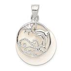 Ryan Jonathan Fine Jewelry Sterling Silver Dolphin and Waves Mother of Pear