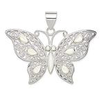 Ryan Jonathan Fine Jewelry Sterling Silver Mother of Pearl Fancy Butterfly