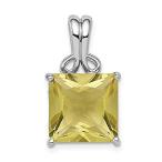 Ryan Jonathan Fine Jewelry Sterling Silver Lemon Quartz Pendant
