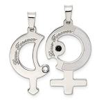 Ryan Jonathan Fine Jewelry Sterling Silver with Cubic Zirconia Male/Female