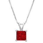 1.45ct Brilliant Princess Cut unique Fine jewelry Natural Crimson Deep Red