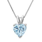 0.5 ct Brilliant Heart Cut unique Fine jewelry Natural Sky blue Topaz Ideal