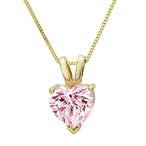 0.5 ct Brilliant Heart Cut unique Fine jewelry Fancy Pink Simulated Diamond