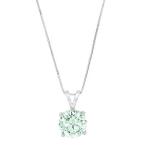 0.55ct Brilliant Round Cut unique Fine jewelry Light Sea Green Cubic Zircon