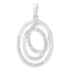 Ryan Jonathan Fine Jewelry Sterling Silver Diamond Pendant
