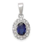 Ryan Jonathan Fine Jewelry Sterling Silver with Cubic Zirconia and Syn. Sap
