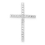 Ryan Jonathan Fine Jewelry Sterling Silver Diamond Cross Pendant