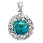 Ryan Jonathan Fine Jewelry Sterling Silver with Reconstituted Turquoise Pen
