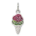 Ryan Jonathan Fine Jewelry Sterling Silver Pink and Green Stellux Crystal I