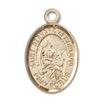 Bonyak Jewelry 14k Yellow Gold-Filled St. Bernard of Montjoux Pendant, Size