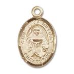 Bonyak Jewelry 14k Yellow Gold St. Julia Billiart Medal, Size 1/2 x 1/4 inc
