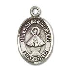 Bonyak Jewelry Sterling Silver Our Lady of San Juan Pendant, Size 1/2 x 1/4