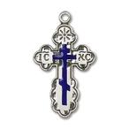 Bonyak Jewelry Sterling Silver St. Olga Pendant, Size 7/8 x 1/2 inches - Ca