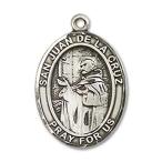 Bonyak Jewelry Sterling Silver San Juan De La Cruz Pendant, Size 3/4 x 1/2