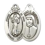 Yahoo! Yahoo!ショッピング(ヤフー ショッピング)Bonyak Jewelry Sterling Silver Divine Mercy Pendant, Size 1 1/8 x 5/8 inche