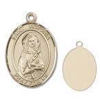 Bonyak Jewelry 14k Yellow Gold-Filled St. Victoria Pendant, Size 1 x 3/4 in