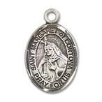 Bonyak Jewelry Sterling Silver St. Margaret of Cortona Pendant, Size 1/2 x