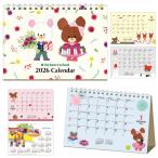 2026年 くまのがっこう ジャッキー 卓上カレンダー 書き込める おしゃれ 1800 スクエア 可愛い 39KCA-3