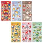 サンスター文具 ぷっくりシール（あひるのペックル、けろけろけろっぴ、マロンクリーム）