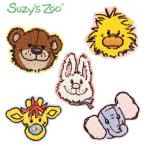 スージーズー モコモコ刺繍ステッカー ティーズファクトリー Suzy's Zoo ステッカー ワッペン かわいい カワイイ 可愛い キャラクターグッズ