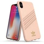 アディダスオリジナルス iPhone XS Max ケース SAMBA WOMAN スネークプリント クリアピンク/ゴールドロゴ [adidas OR Moulded Case PU Snake FW18 for iPhone X