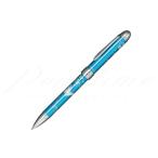 セーラー万年筆　複合筆記具（ボールペン黒・赤・シャープ０．５ｍｍ）優美蒔絵　蝶　１６−０３３３−２４４　メタルブルー   名入れ不可