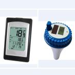 水温計 ソーラー ワイヤレス プール 温度計 防水 デジタル LCD バックライト